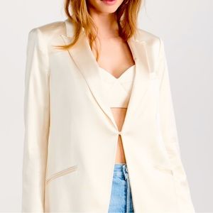 Favorite Daughter ivory XL
Satin Blazer jacket